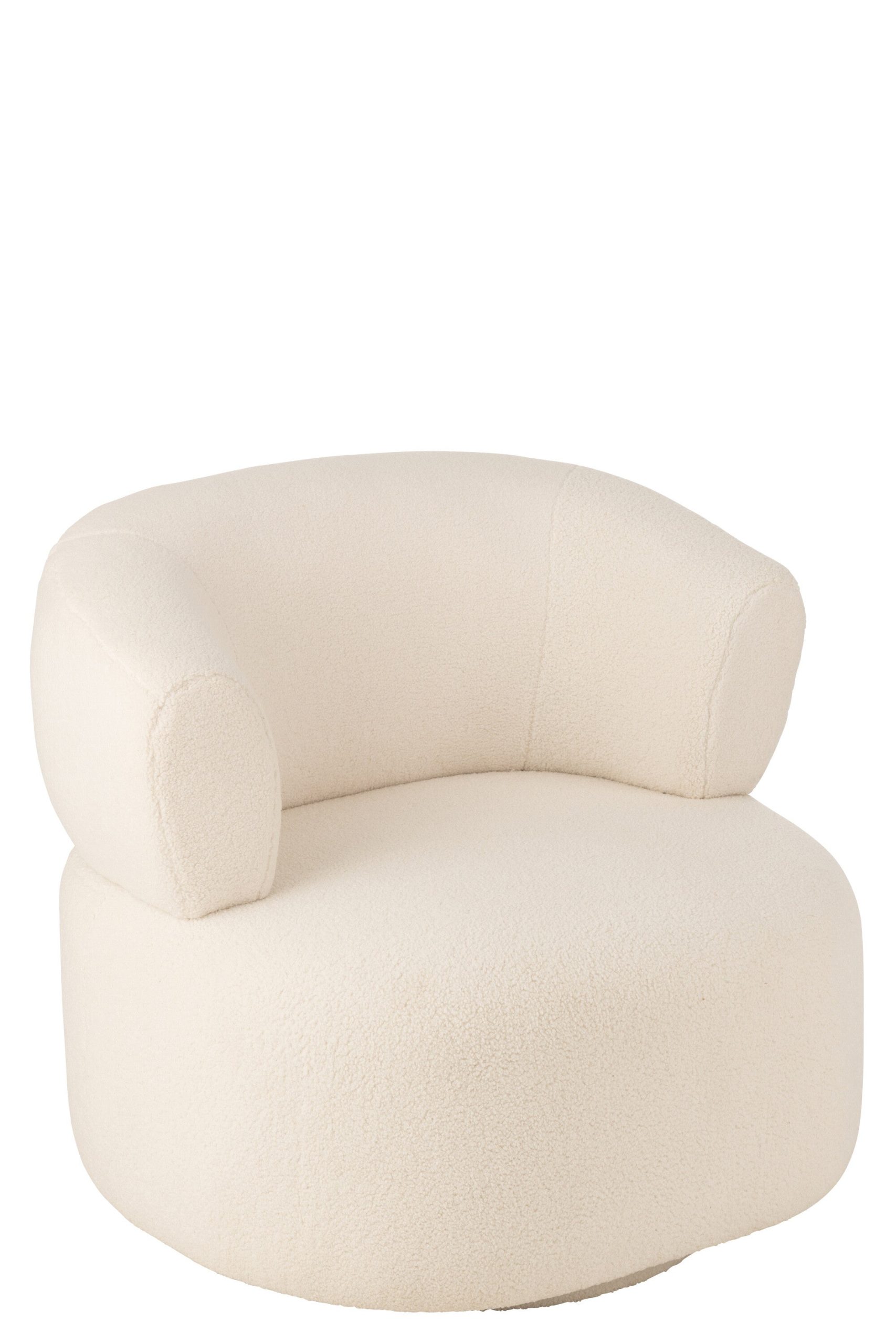 J-Line loungestoel Universe - schuim/stof - wit
