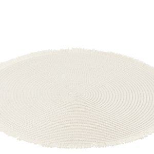J-Line placemat Rond – papier – wit
