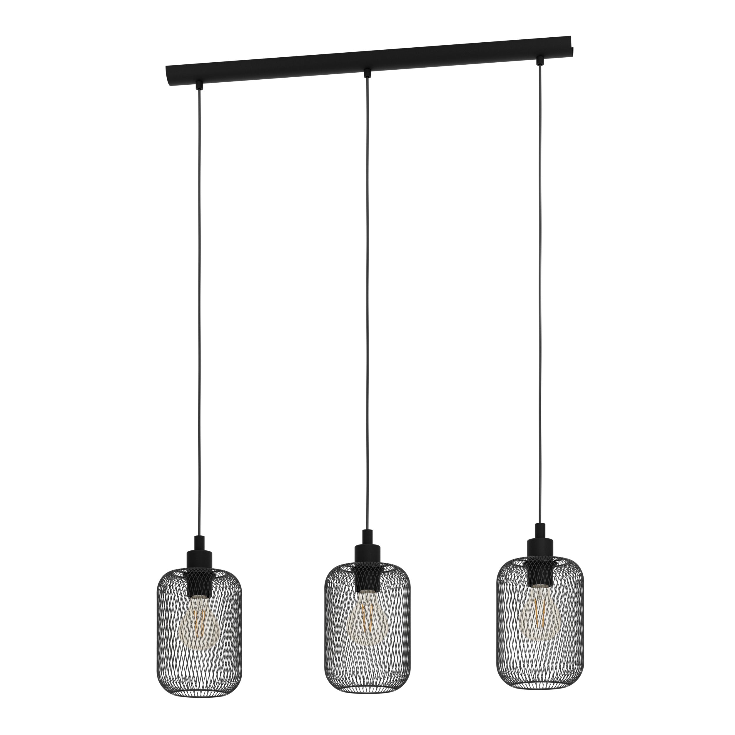 EGLO hanglamp Wrington - e27 - 740 cm - zwart
