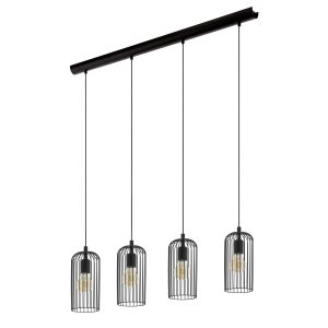 EGLO hanglamp Roccamena 1 – e27 – 97,5 cm – zwart EGLO hanglamp Roccamena 1 – e27 – 97,5 cm – zwart