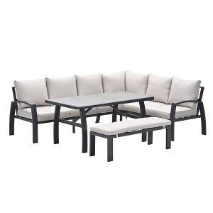 Garden Impressions lounge dining set Cameron desert sand – 4-delig – r Garden Impressions lounge dining set Cameron desert sand – 4-delig – r