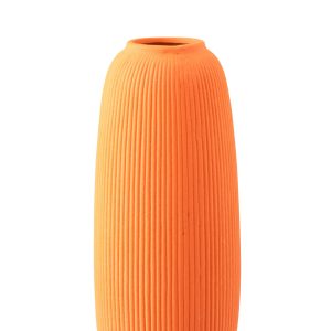 J-Line vaas Ruby Stippen – steengoed – oranje – large