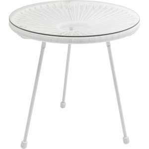 Kare Design Tuin Bijzettafel Acapulco Mono wit