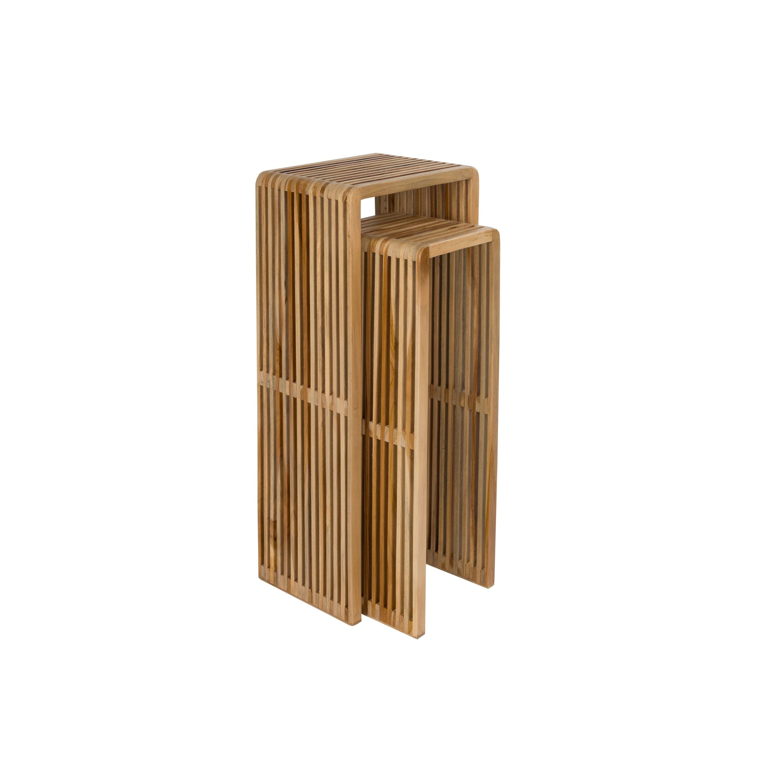 Housecraft Living Djia Plantenstandaard/ Plantenzuil binnen Teak Hout