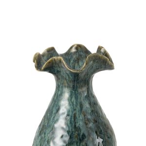 J-Line vaas Ronny Onregelmatig – keramiek – blauw – small