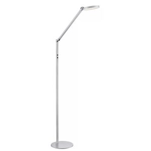 Highlight vloerlamp Ufficio – 1 lichts – 22 x 135 cm – zilver