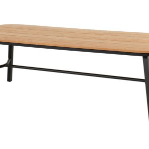 Hartman Tuintafel Tubb – Naturel/Zwart Hout – 240x100x75cm
