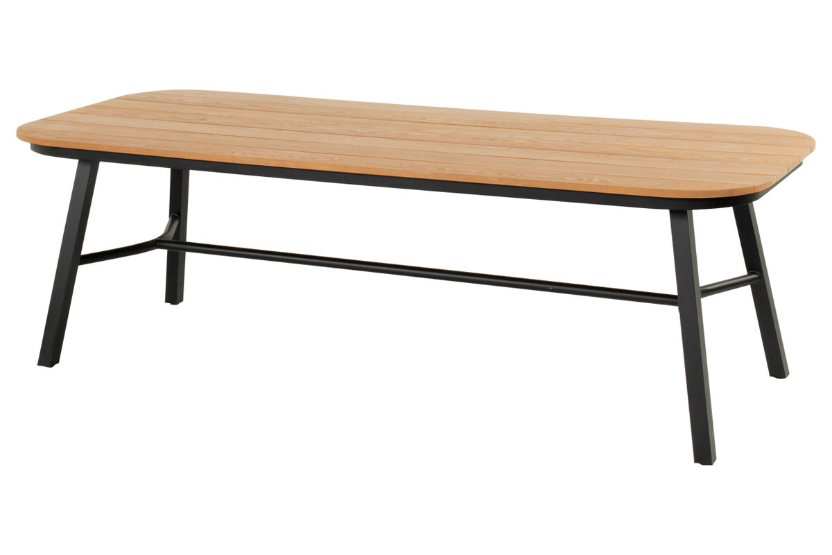 Hartman Tuintafel Tubb - Naturel/Zwart Hout - 240x100x75cm