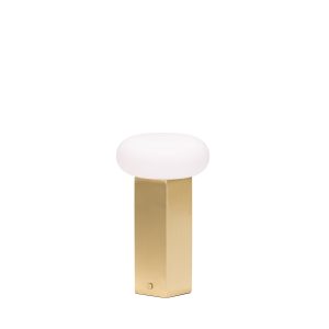 Hübsch lamp draagbaar Low – glas/ijzer – 12x12xh20cm Hübsch lamp draagbaar Low – glas/ijzer – 12x12xh20cm