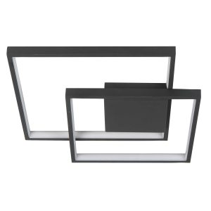Highlight plafondlamp Piazza – 1 lichts – 42 x 6 cm – zwart Highlight plafondlamp Piazza – 1 lichts – 42 x 6 cm – zwart