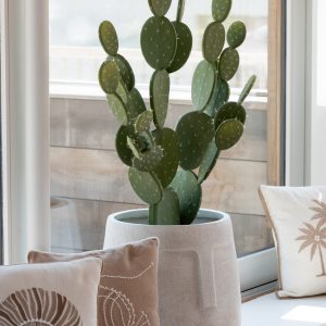 J-Line bloempot Moai – keramiek – wit – 3 stuks – Ø 44 cm