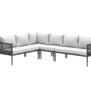 Teramon hoekset – 4-dlg. – carbon black – dark grey – valley sand