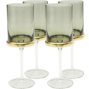 Kare Design Wijnglazen Wit Innocent Smoke (4/set)