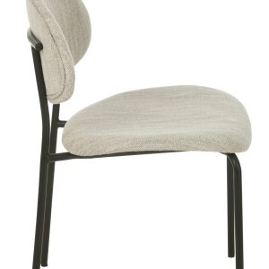 J-Line stoel – textiel/metaal – beige