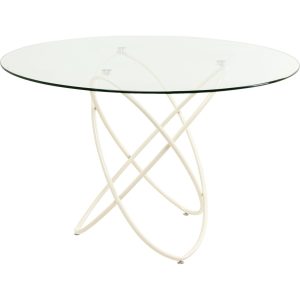 Kare Design Eettafel Molekular Ø120cm beige Kare Design Eettafel Molekular Ø120cm beige