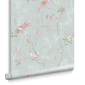 Graham & Brown Vliesbehang – Tori Duck Egg – 10mx52cm