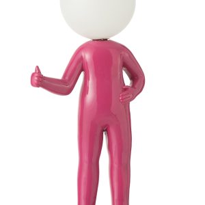 J-Line tafellamp Duim Hars – kunststof – roze