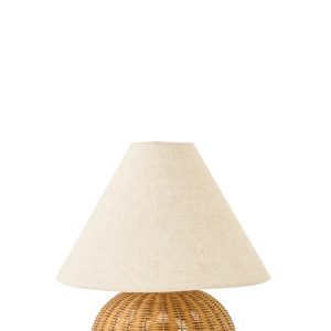 J-Line tafellamp Bal – metaal – naturel/ecru