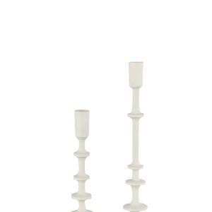 J-Line kandelaar Izy – aluminium – wit – large J-Line kandelaar Izy – aluminium – wit – large