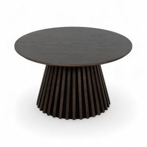 Furnhouse ronde salontafel Svendborg – Gerookt eikenhout – Ø 80 cm