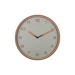 Karlsson wandklok Lined Numbers – oranje – Ø40cm Karlsson wandklok Lined Numbers – oranje – Ø40cm
