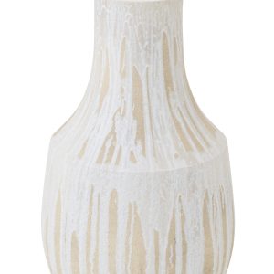 J-Line vaas – keramiek – lichtbeige/wit – small