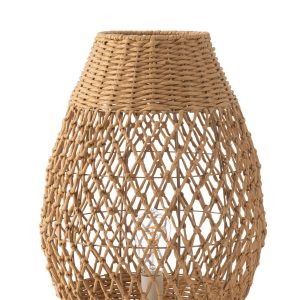 J-Line lamp Getwist – metaal – donkerbeige/naturel – large J-Line lamp Getwist – metaal – donkerbeige/naturel – large
