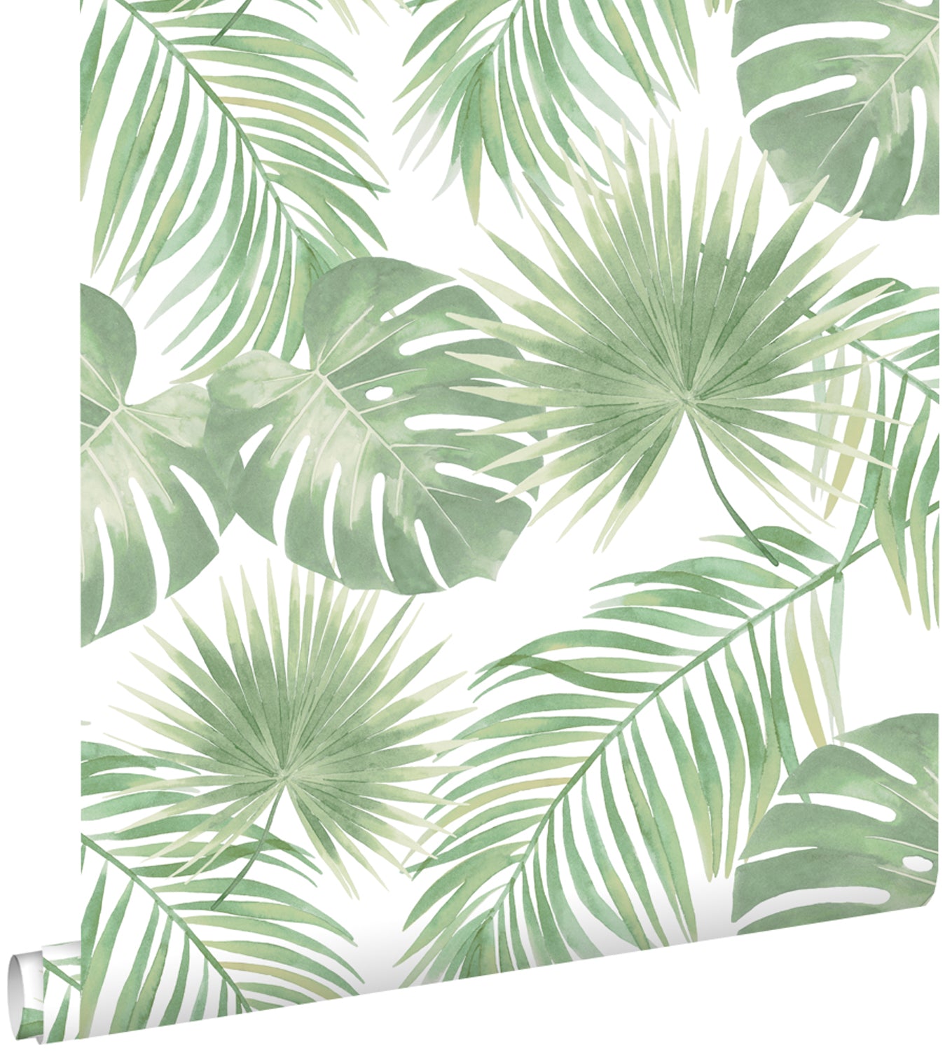 ESTAhome behang tropische bladeren mintgroen - 53 cm x 10.05 m - 13901