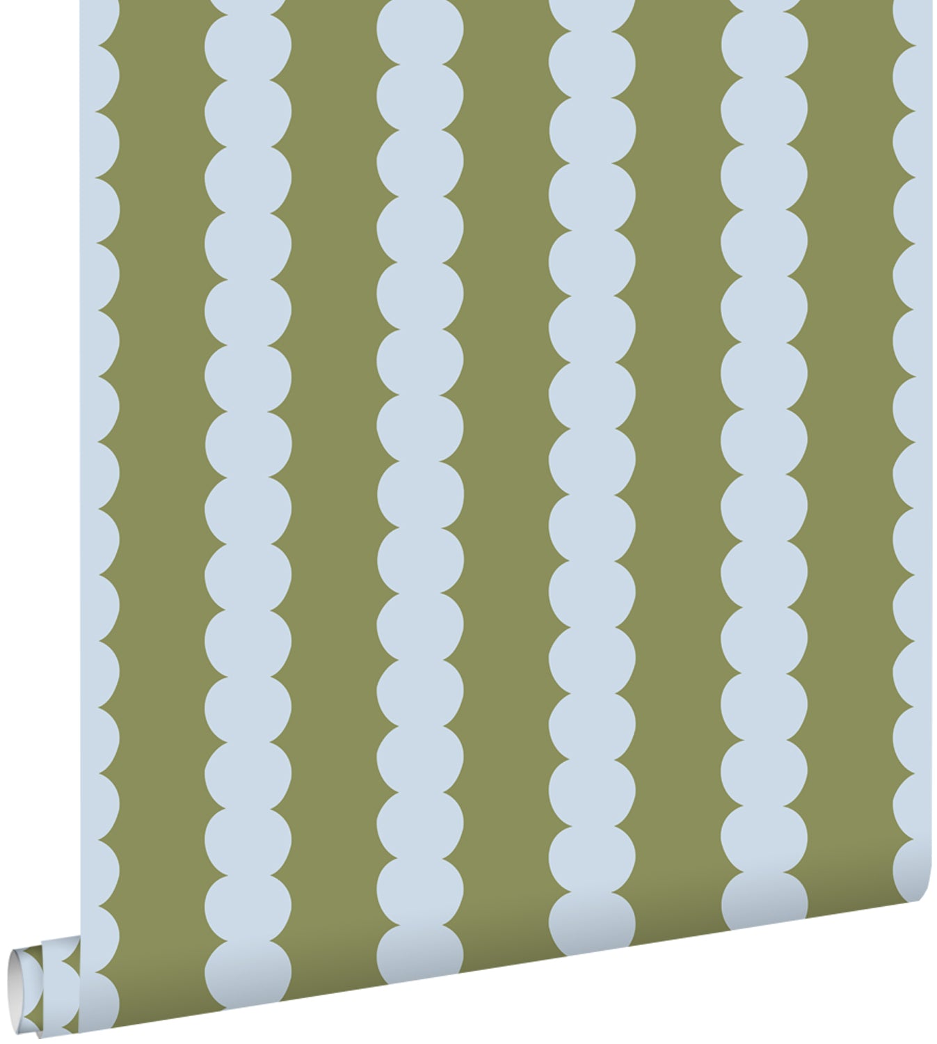 ESTAhome behang grafische print blauw en groen - 0.53 x 10.05 m - 1317