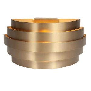 Highlight wandlamp Scudo – 1 lichts – 12.5 x 12.5 cm – brons