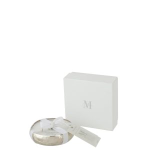 J-Line geurkaars M-Chic – Sugar Citrus – metaal – zilver – small – 18U J-Line geurkaars M-Chic – Sugar Citrus – metaal – zilver – small – 18U