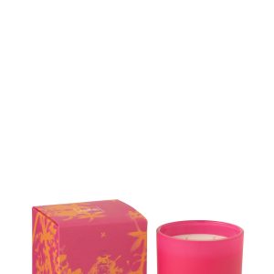 J-Line geurkaars Oasis – Summer In The Air – glas – oranje/roze – larg