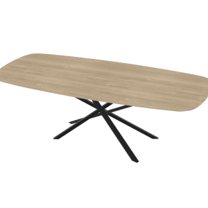 Firma Hout & Staal eettafel Deens Ovaal Mikado – matte lak – 260*100cm