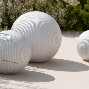 J-Line decoratie Bal – keramiek – wit – medium
