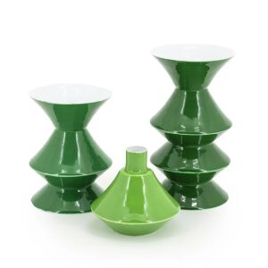 FurniLux Kaarsenhouder set van 3 yack – groen – 10x10x19 cm FurniLux Kaarsenhouder set van 3 yack – groen – 10x10x19 cm
