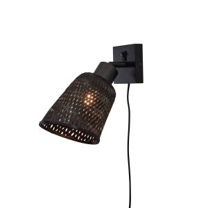 GOOD&MOJO wandlamp Java – zwart – Ø15cm GOOD&MOJO wandlamp Java – zwart – Ø15cm
