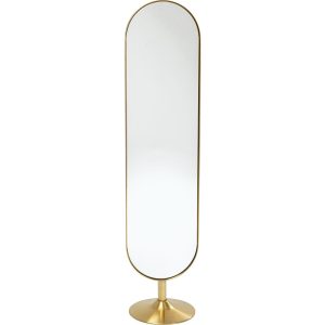 Kare Design Staande Spiegel Curve 172x38cm messing