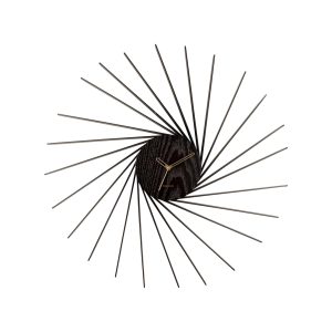 Karlsson wandklok Helix – zwart – Ø68cm