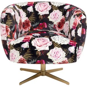 Kare Design Draaifauteuil rozen