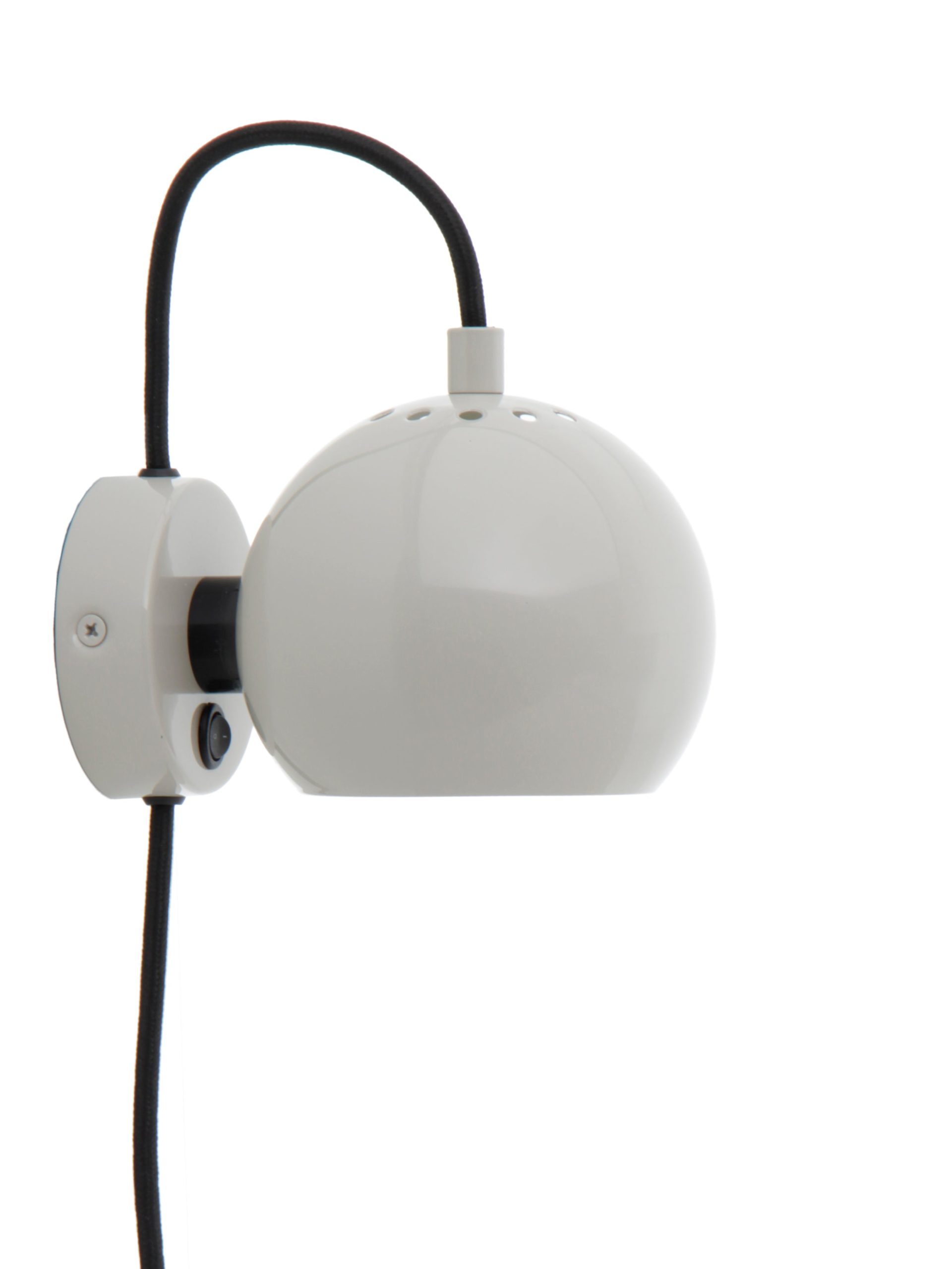 Frandsen wandlamp Ball - grijs - 16x12x10cm