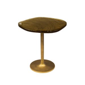 Giga Meubel Bijzettafel Eclipse – Goud Metaal/Glas – 53x42x50cm Giga Meubel Bijzettafel Eclipse – Goud Metaal/Glas – 53x42x50cm