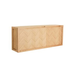 Hübsch schoenenkast Herringbone – mdf/eikenfineer/eikenhout – 100x25xh