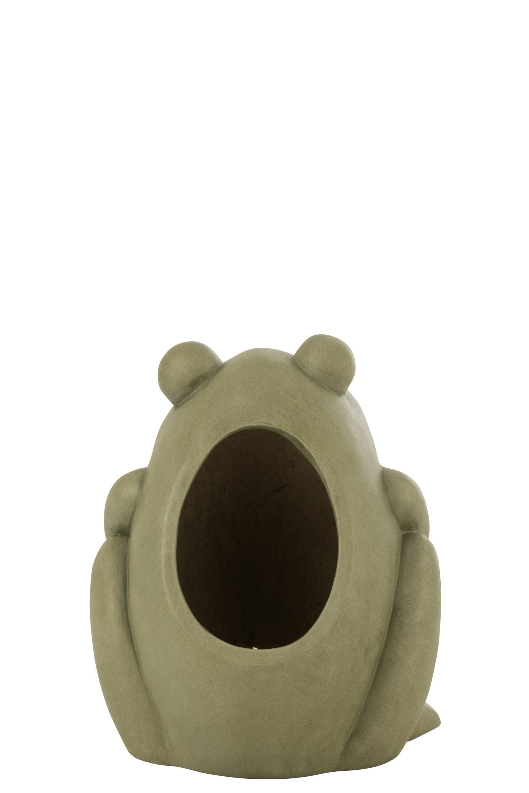 J-Line bloempot Frog - keramiek - groen - large - Ø 27 cm
