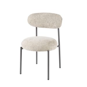 Giga Meubel Eetkamerstoel Round Tissee – Zand Stof Giga Meubel Eetkamerstoel Round Tissee – Zand Stof