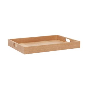 Hübsch dienblad Structure – mdf/eiken fineer/eikenhout – 45x35xh5cm Hübsch dienblad Structure – mdf/eiken fineer/eikenhout – 45x35xh5cm