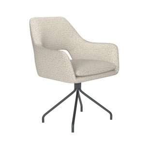 Housecraft Living Mos Eetkamerstoel Draaibaar Metaal Spider Off-White
