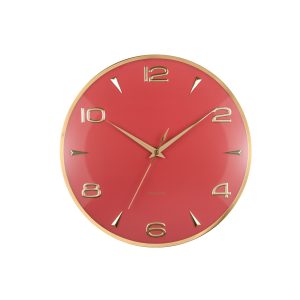 Karlsson wandklok Sienna Glow – rood – Ø40.6cm Karlsson wandklok Sienna Glow – rood – Ø40.6cm