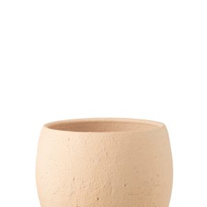 J-Line bloempot Enya – keramiek – beige – extra large – Ø 28 cm J-Line bloempot Enya – keramiek – beige – extra large – Ø 28 cm