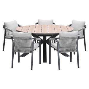 Garden Impressions tuinset Tarera – Tulli – taupe – Ø148×75 cm – 6-del