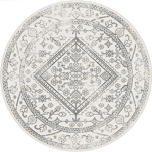 Rond buitenkleed Nova zwart/wit – Interieur05 Rond buitenkleed Nova zwart/wit – Interieur05